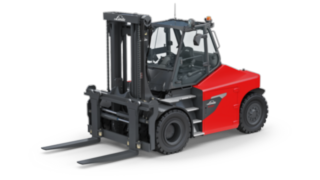 I carrelli elevatori per carichi pesanti a trazione elettrica E100 – E180 di Linde Material Handling.