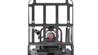 La griglia di protezione carico per i carrelli commissionatori N20 di Linde Material Handling offre protezione supplementare Griglia di protezione carico per i carrelli commissionatori N20 di Linde Material Handling